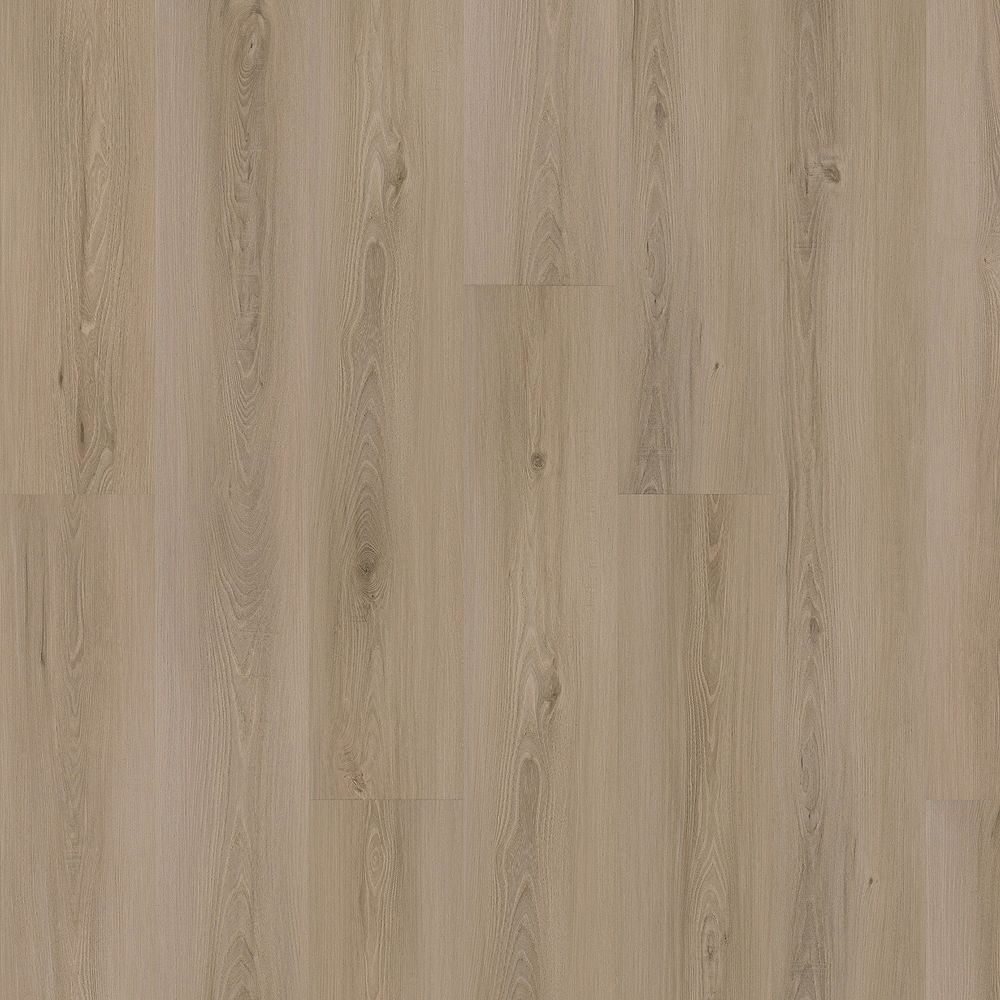 Mohawk Flooring SolidTech Plus Model Eastbrook Shoals Collection in Color "Milton", a cool tone medium brown shade of wood with hints of darkbrown and as an accent.